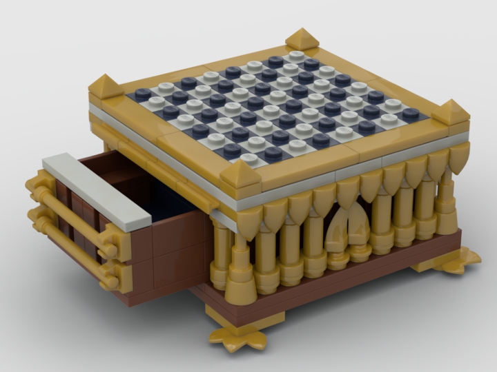 Chess Board with Checkers from BrickLink Studio [BrickLink]