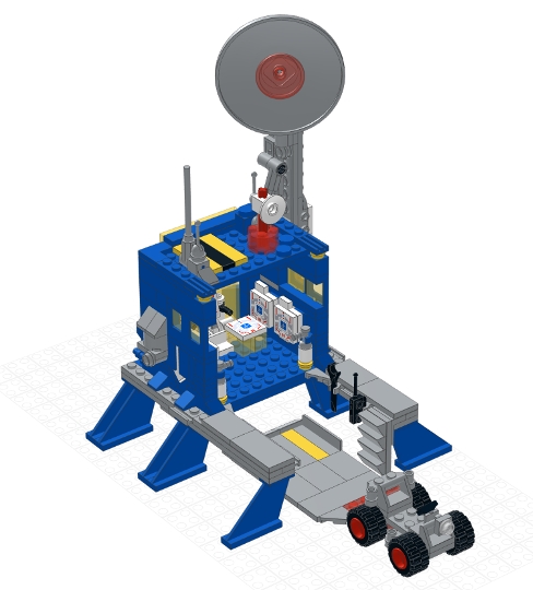 Classic Space Communication Outpost from BrickLink Studio [BrickLink]