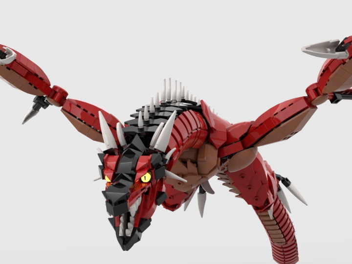 robot red dragon