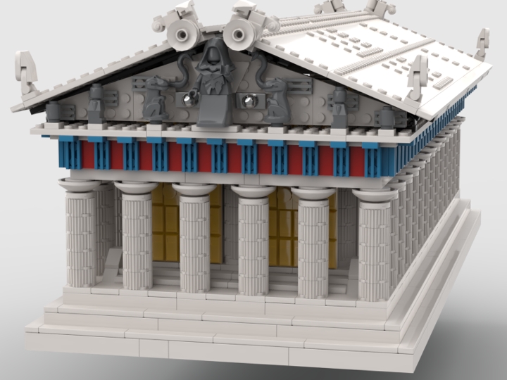 The parthenon from BrickLink Studio [BrickLink]