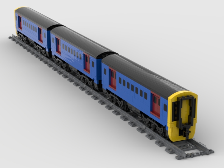 Modern Passenger Train From BrickLink Studio [BrickLink]