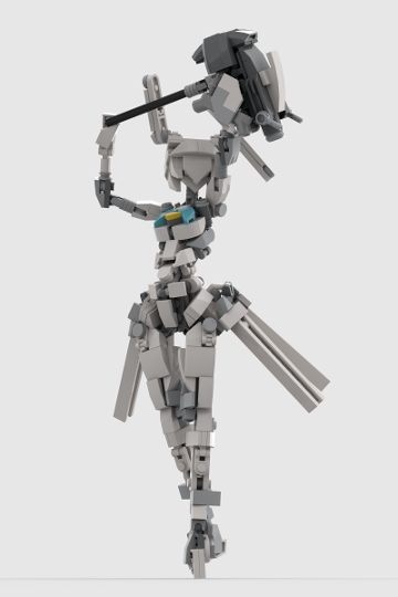Rabbit Girl (and huge hammer) from BrickLink Studio [BrickLink]
