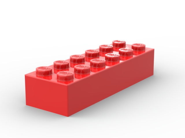 Just A 2x6 Brick from BrickLink Studio [BrickLink]