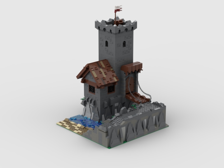 Medieval watchtower from BrickLink Studio [BrickLink]