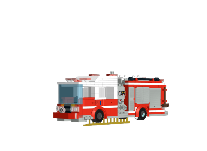 USA Fire Engine from BrickLink Studio [BrickLink]