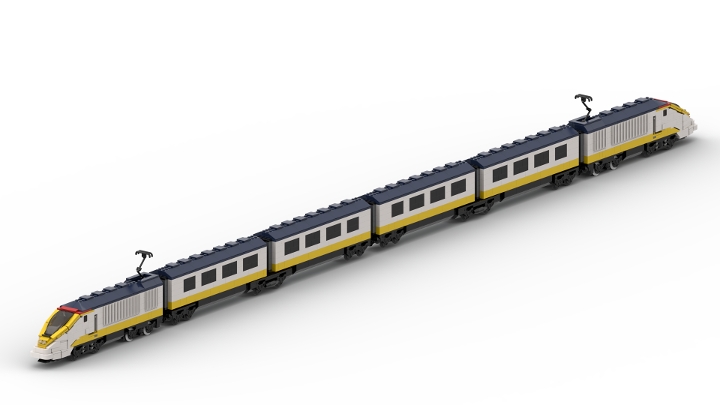 LEGO EUROSTAR Train from BrickLink Studio [BrickLink]