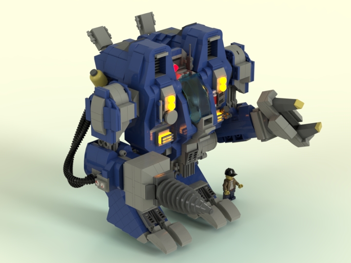 Starcraft II SCV from BrickLink Studio [BrickLink]