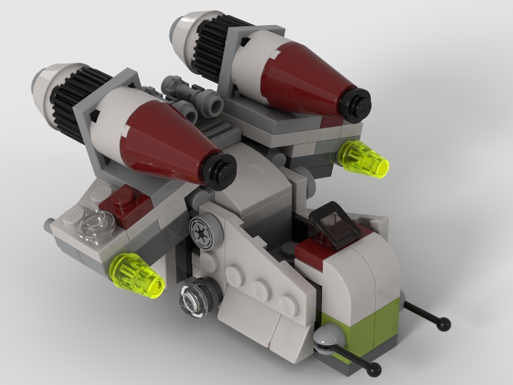 75076 Republic Gunship Microfighter from BrickLink Studio [BrickLink]