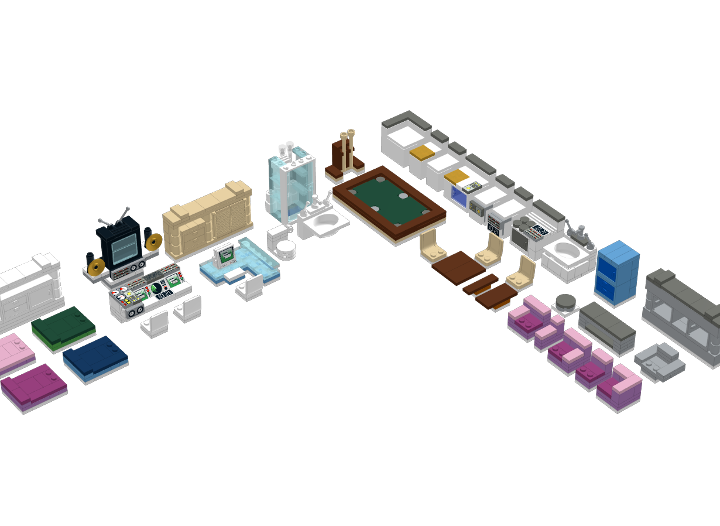Modern House Furnishings from BrickLink Studio [BrickLink]