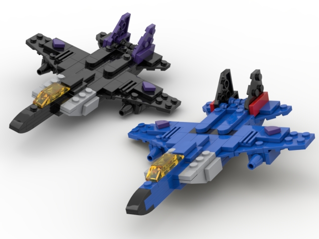 Thundercraker And Skywarp Jet Mode from BrickLink Studio [BrickLink]