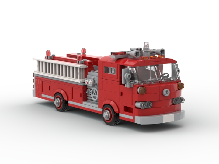 1971 American LaFrance 900 Fire Engine from BrickLink Studio [BrickLink]