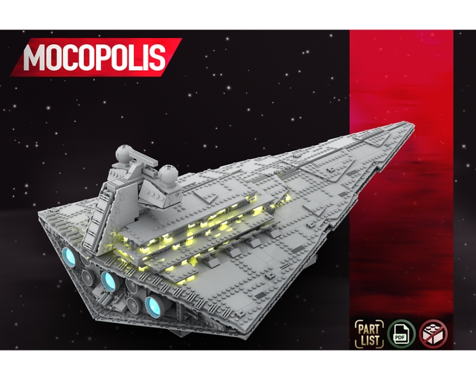 Lego Star Wars Imperial star destroyer from BrickLink Studio