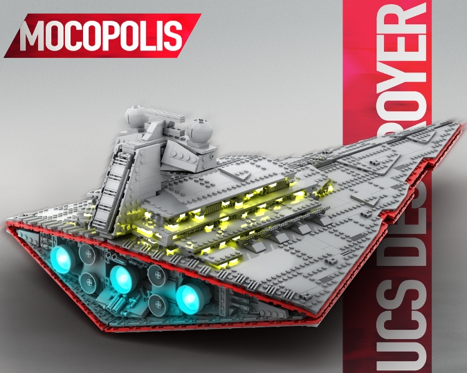 UCSLego Star Wars MOC Imperial Xyston class Star Destroyer from BrickLink Studio BrickLink
