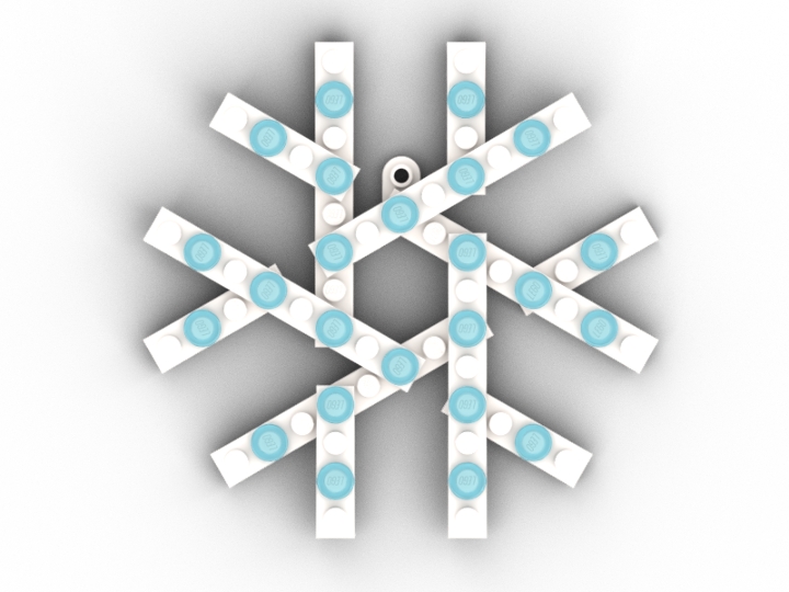 Snowflake Ornament blholiday22 from BrickLink Studio [BrickLink]