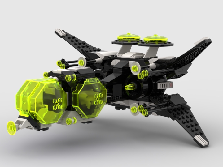 Blacktron II Stellar Penetrator from BrickLink Studio [BrickLink]