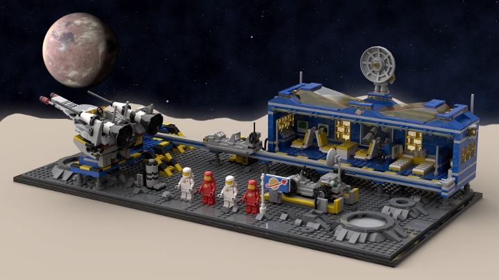 6970 Beta-1 Command Base Mk2 from BrickLink Studio [BrickLink]