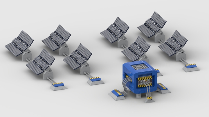 Classic Space Solar Panel from BrickLink Studio [BrickLink]