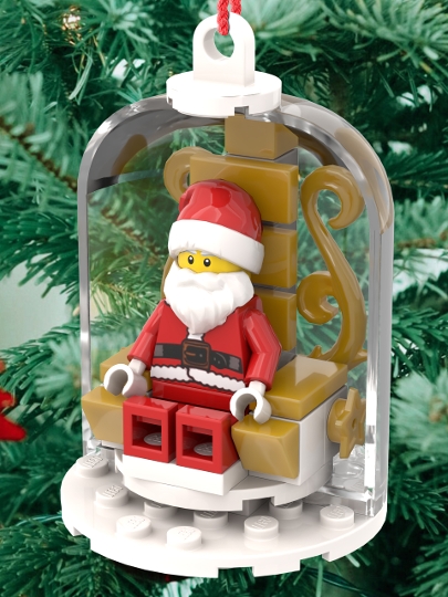Santa Claus Ornament from BrickLink Studio [BrickLink]