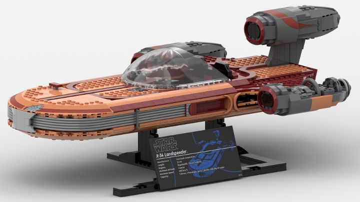 75341-1 - Luke Skywalker's Landspeeder from BrickLink Studio [BrickLink]