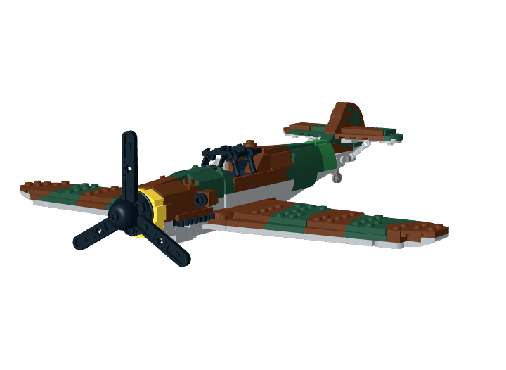 Bf-109 (Kurfurst) Warthunder from BrickLink Studio [BrickLink]