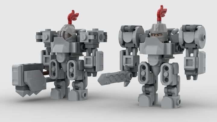 Medieval power armor from BrickLink Studio [BrickLink]