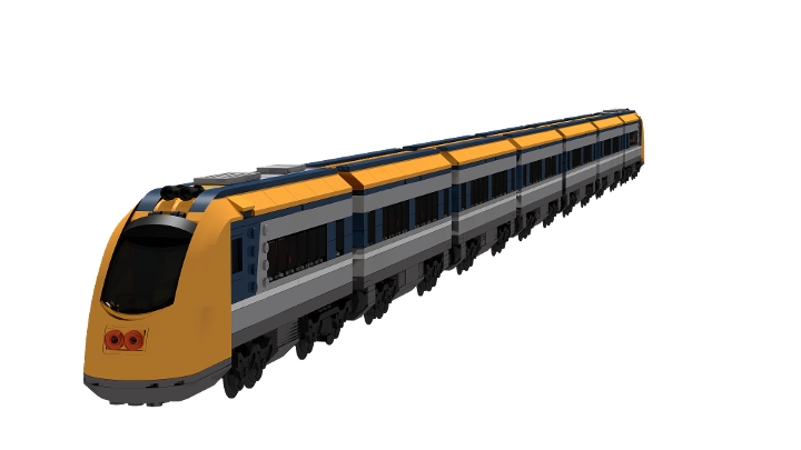 Passenger Train 60197 from BrickLink Studio [BrickLink]