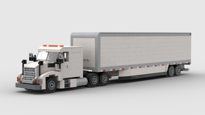 American Semi Truck and Trailer from BrickLink Studio [BrickLink]