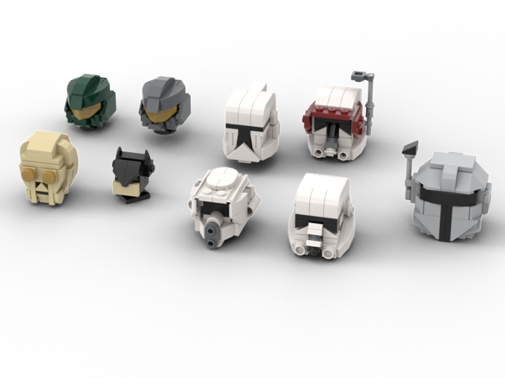 Micro Helmets Collection from BrickLink Studio [BrickLink]