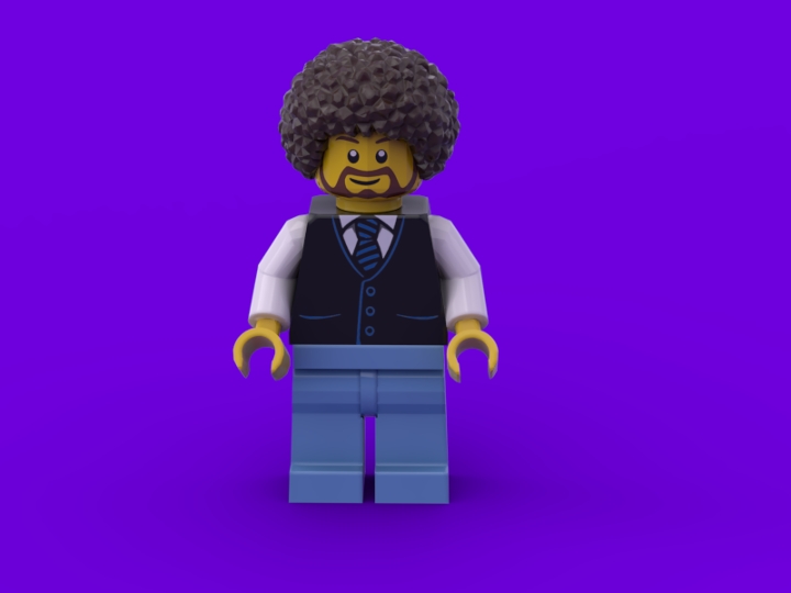 Bob Ross from BrickLink Studio [BrickLink]
