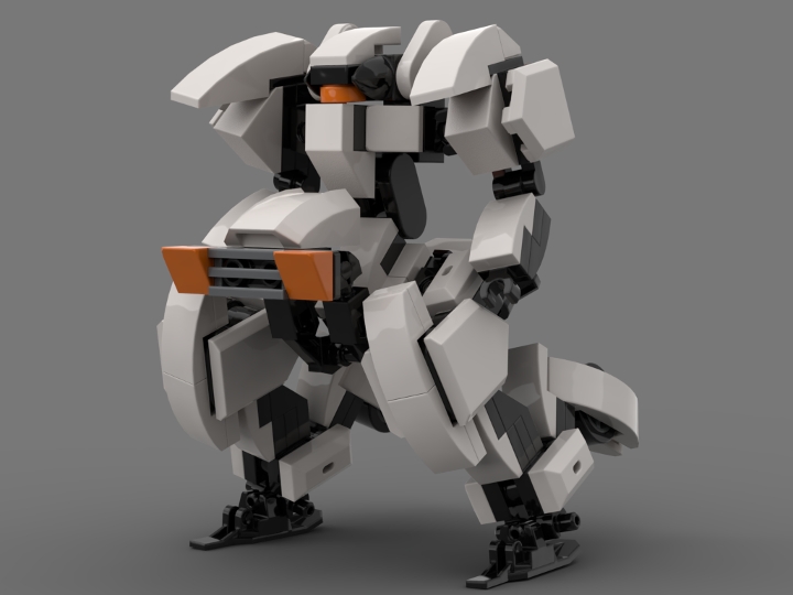 Mini motor sled mecha from BrickLink Studio [BrickLink]