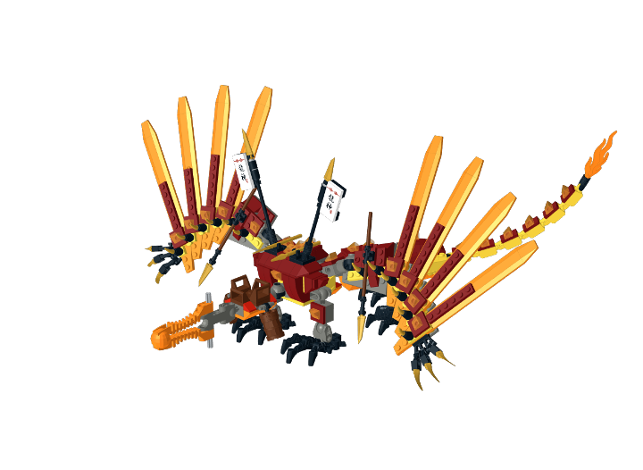 Ninjago Fire Dragon From Bricklink Studio [bricklink]