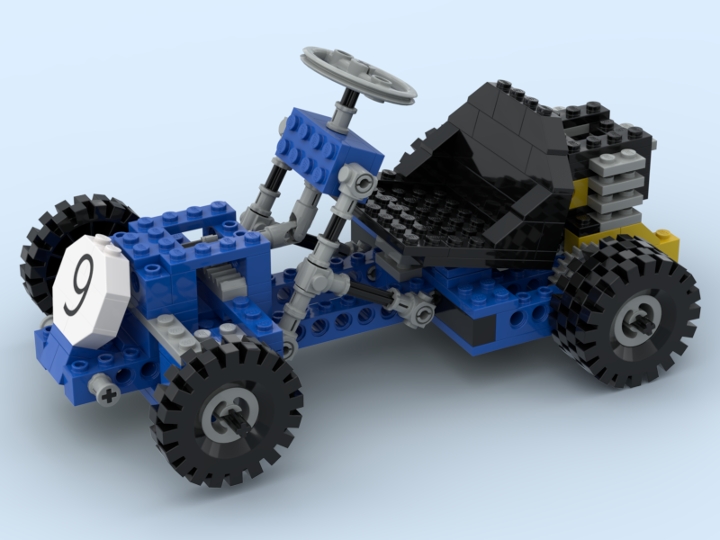 Lego Go Cart 948 from BrickLink Studio [BrickLink]