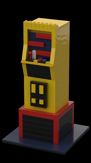 Arcade Cabinet from BrickLink Studio [BrickLink]