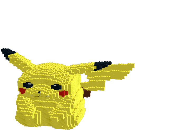 Pikachu from BrickLink Studio [BrickLink]