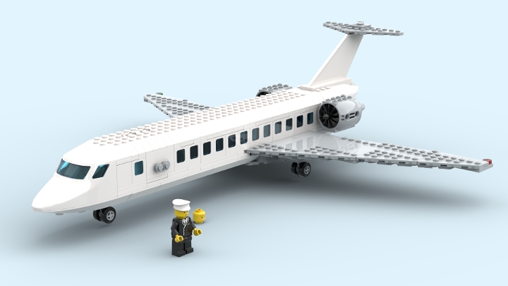 Commuter Plane from BrickLink Studio [BrickLink]