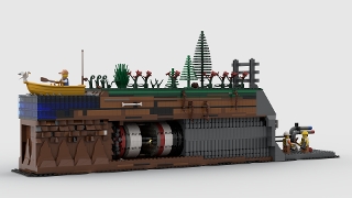 Lego tunnel boring online machine