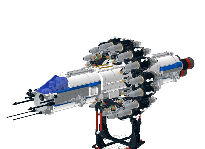 FTL Cargo Ship (Interstellar) from BrickLink Studio [BrickLink]