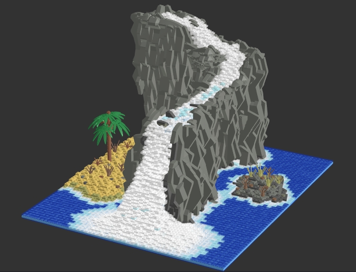 Waterfall from BrickLink Studio [BrickLink]