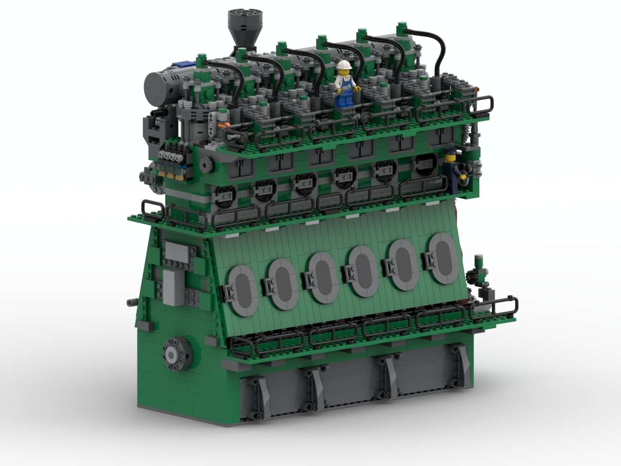 [World's largest engine] [BrickLink]