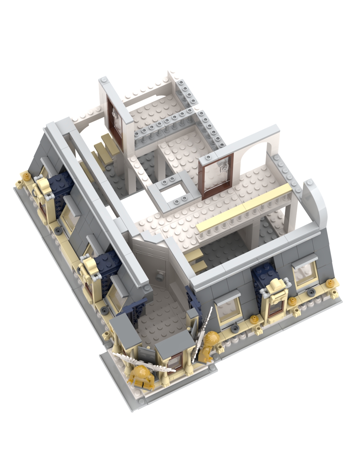 [Apartment Building with Arcaded Sidewalk] [BrickLink]