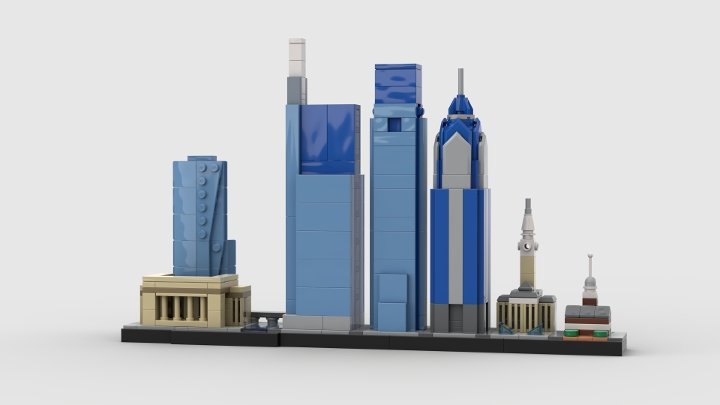 Lego Architecture Philadelphia from BrickLink Studio [BrickLink]