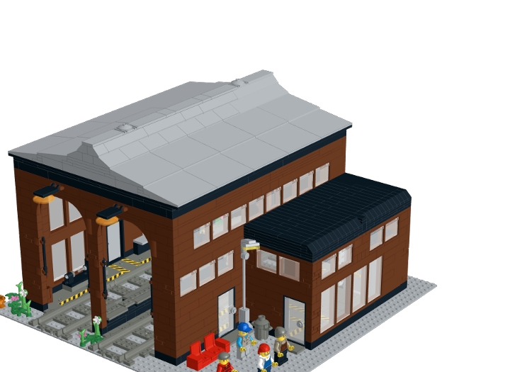train repair shop from BrickLink Studio [BrickLink]