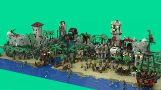 Lego Moc - Port Sauvage: a Pirate Town 14428pcs