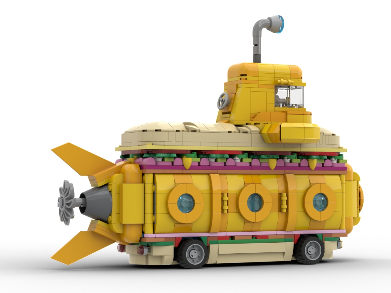 Lego yellow submarine online walmart