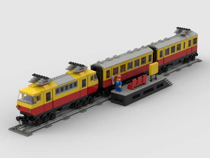 7740-1 Intercity passenger train (Instructions) from BrickLink Studio ...