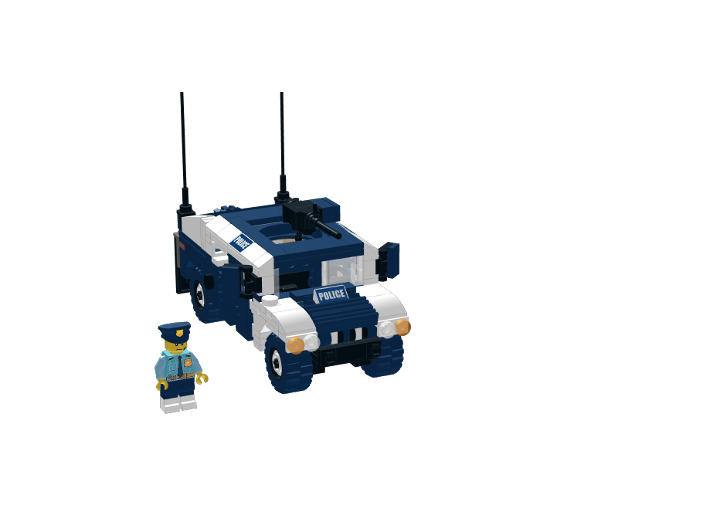 Police Humvee from BrickLink Studio [BrickLink]