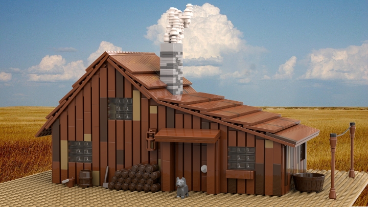 Lego little house on the online prairie