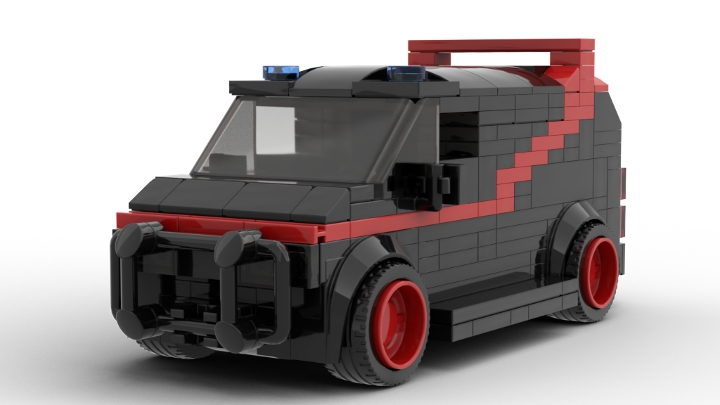 A Team van from BrickLink Studio [BrickLink]