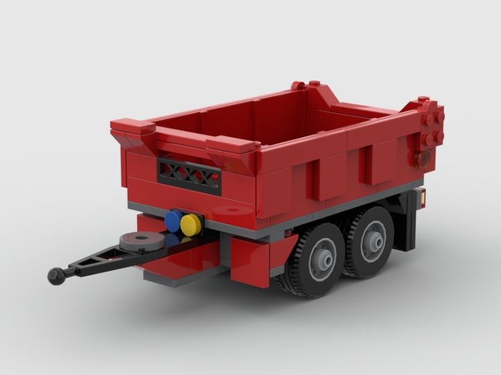 Tandem axle trailer from BrickLink Studio [BrickLink]