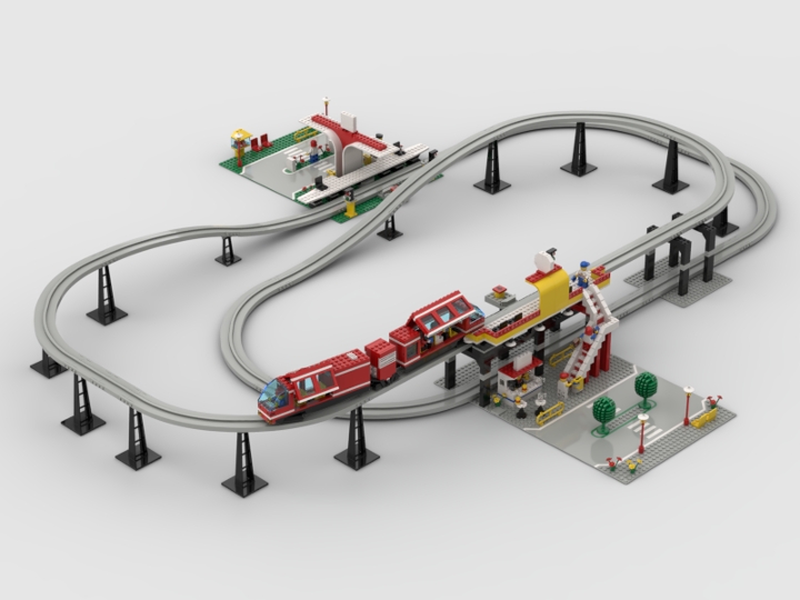 63991 Airport shuttle monorail (Instructions) from BrickLink Studio